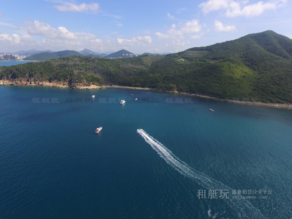 三亞旅游游艇租賃，三亞港至三亞角航線